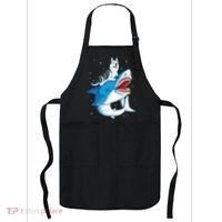Siberian Husky Shark Jawsome Dog Lover Gifts Space Galaxy Apron thumb 0