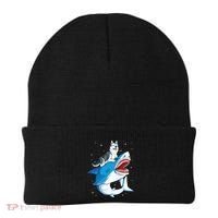 Siberian Husky Shark Jawsome Dog Lover Gifts Space Galaxy Beanie thumb 0