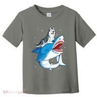 Siberian Husky Shark Jawsome Dog Lover Gifts Space Galaxy Toddler T-Shirt thumb 0