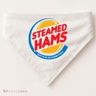 Steamed Hams USA-Made Doggie Bandana