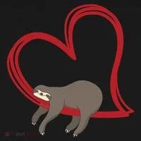 Sloth Heart Button thumb 1
