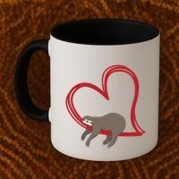 Sloth Heart Coffee Mug thumb 2