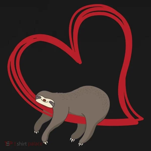 Sloth Heart Ornament