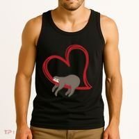 Sloth Heart Tank Top thumb 3