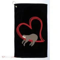 Sloth Heart Golf Towel thumb 0