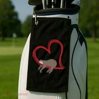 Sloth Heart Golf Towel thumb 2