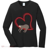 Sloth Heart Women's Long Sleeve Shirt thumb 0