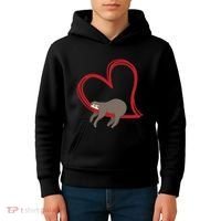 Sloth Heart Kids Hoodie thumb 4