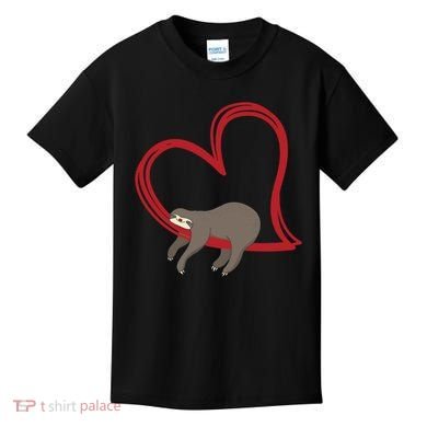 Sloth Heart Kids T-Shirt