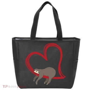 Sloth Heart Tote Bag
