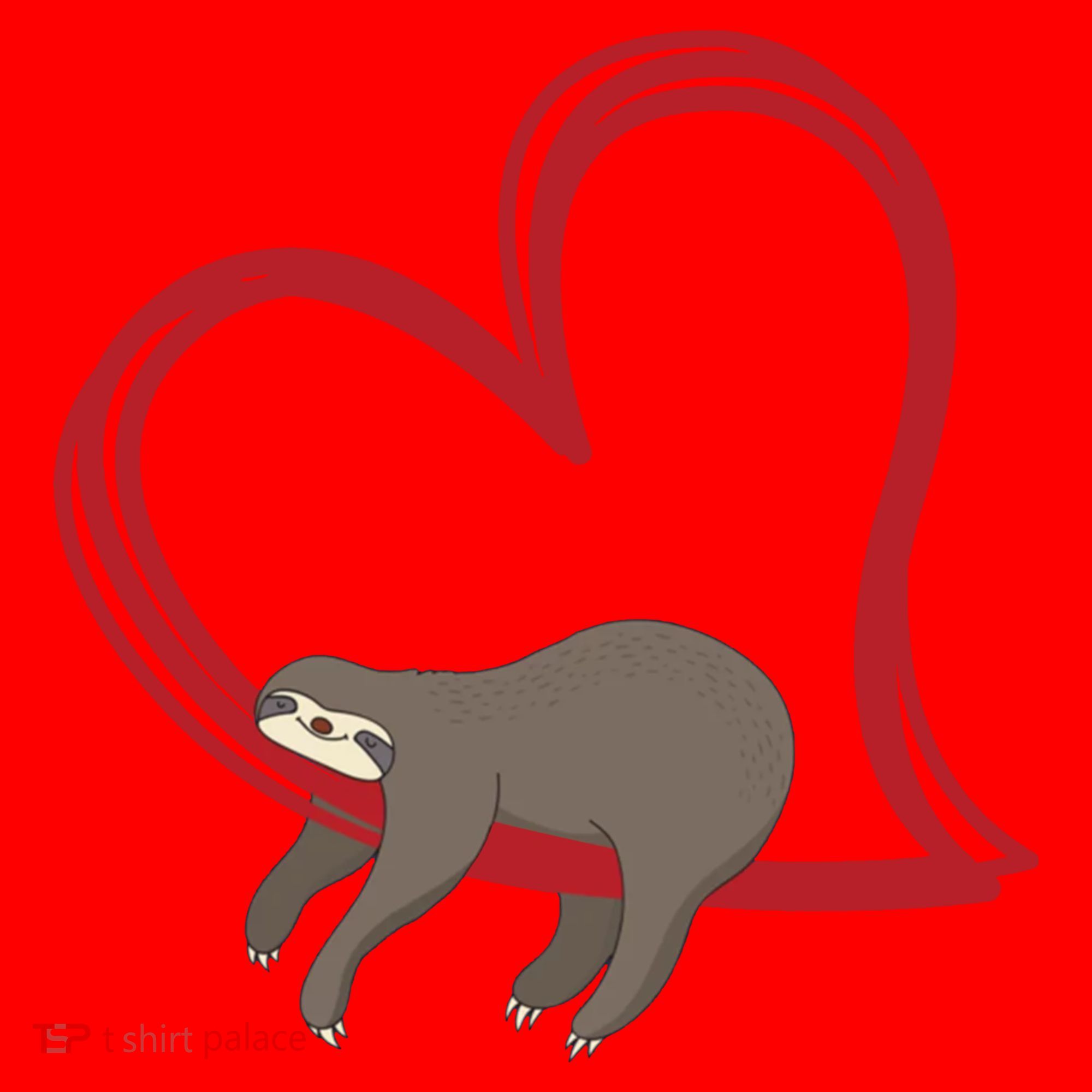 Sloth Heart Santa Hat