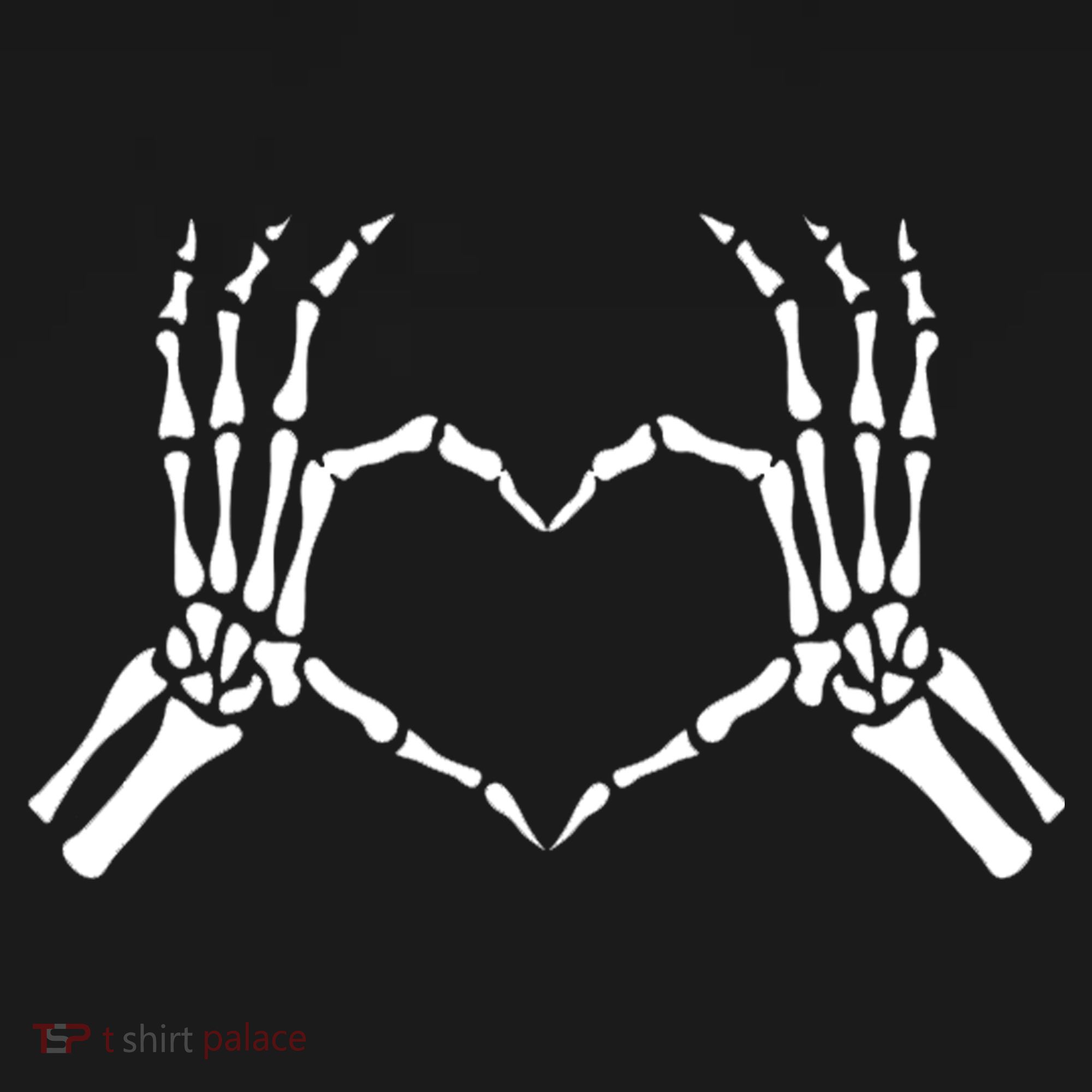 Skeletons Hands Shaped Heart Halloween Backpack
