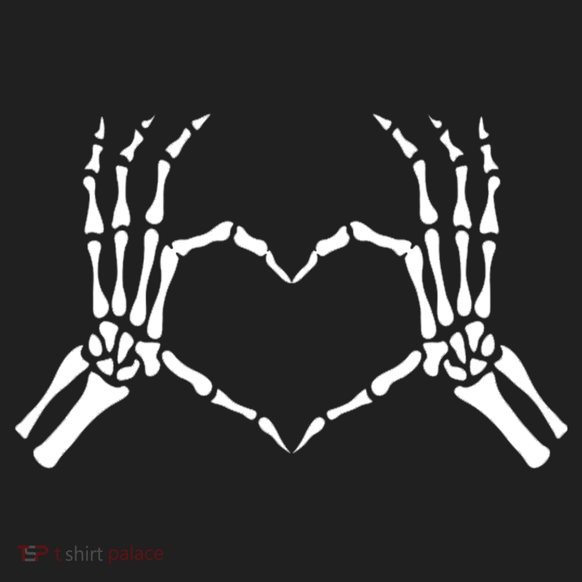 Skeletons Hands Shaped Heart Halloween Beanie
