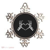 Skeletons Hands Shaped Heart Halloween Ornament thumb 0
