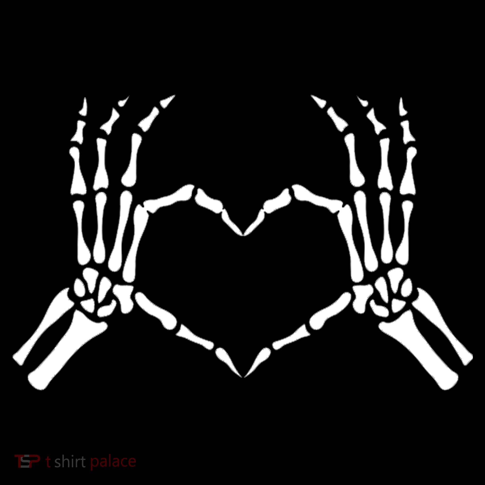 Skeletons Hands Shaped Heart Halloween Women's Tank Top