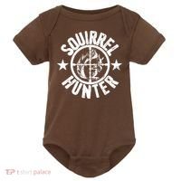 Squirrel Hunter Baby Bodysuit thumb 0