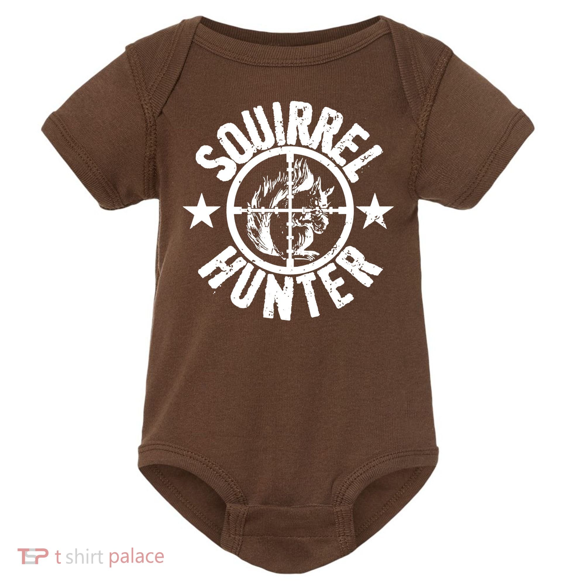 Squirrel Hunter Baby Bodysuit