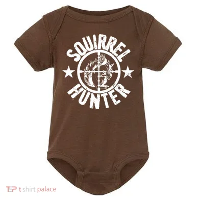 Squirrel Hunter Baby Bodysuit