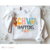 Schwa Happens Science Of Reading Teacher Intervention Groovy Sweatshirt thumb 2