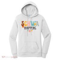 Schwa Happens Science Of Reading Teacher Intervention Groovy Women's Hoodie thumb 0