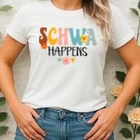 Schwa Happens Science Of Reading Teacher Intervention Groovy Women's T-Shirt thumb 2