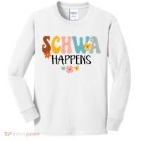 Schwa Happens Science Of Reading Teacher Intervention Groovy Kids Long Sleeve Shirt thumb 0
