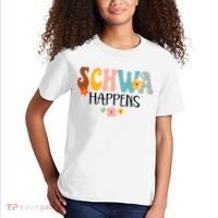 Schwa Happens Science Of Reading Teacher Intervention Groovy Kids T-Shirt thumb 2