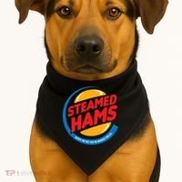 Steamed Hams USA-Made Doggie Bandana thumb 1