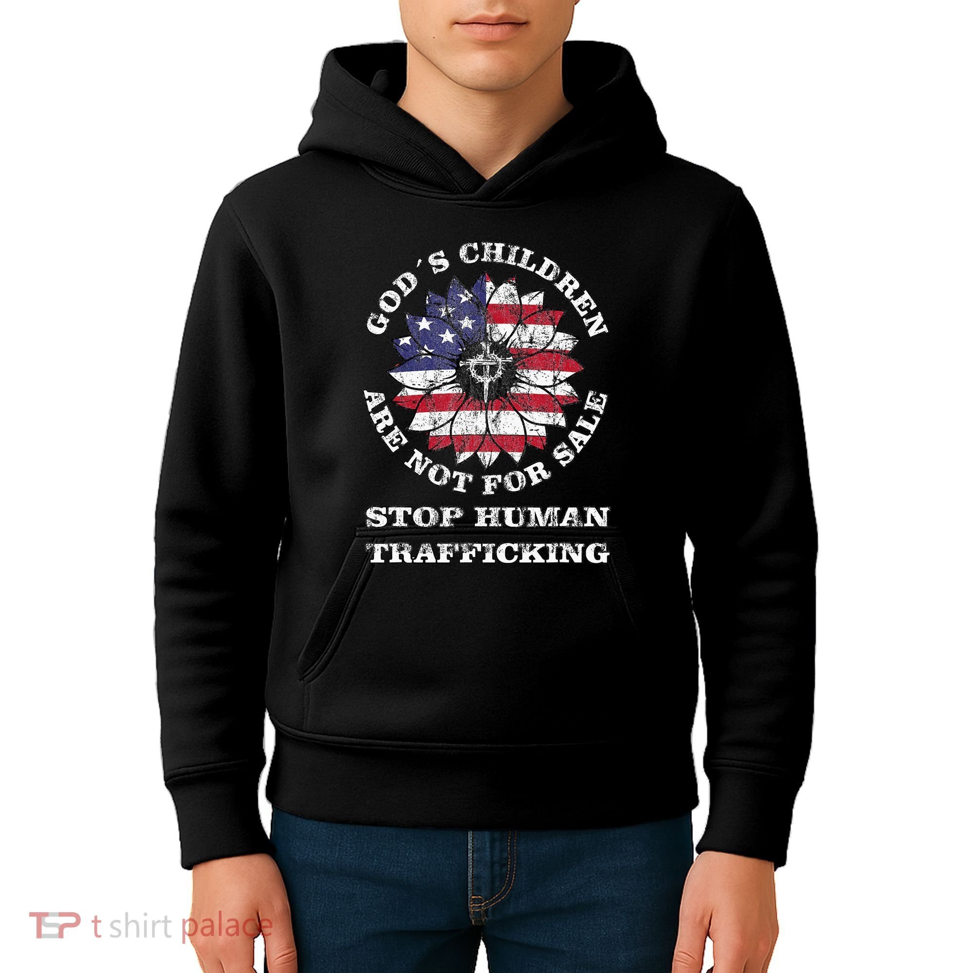 Stop Human Trafficking This Gods Children Are Not For Sale Kids Hoodie
