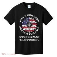 Stop Human Trafficking This Gods Children Are Not For Sale Kids T-Shirt thumb 0
