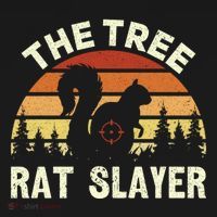 Squirrel Hunter The Tree Rat Slayer Retro Squirrel Hunting Gift Bucket Hat thumb 4
