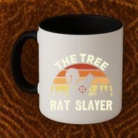 Squirrel Hunter The Tree Rat Slayer Retro Squirrel Hunting Gift Coffee Mug thumb 2