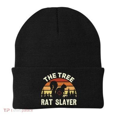 Squirrel Hunter The Tree Rat Slayer Retro Squirrel Hunting Gift Beanie