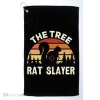 Squirrel Hunter The Tree Rat Slayer Retro Squirrel Hunting Gift Golf Towel thumb 0