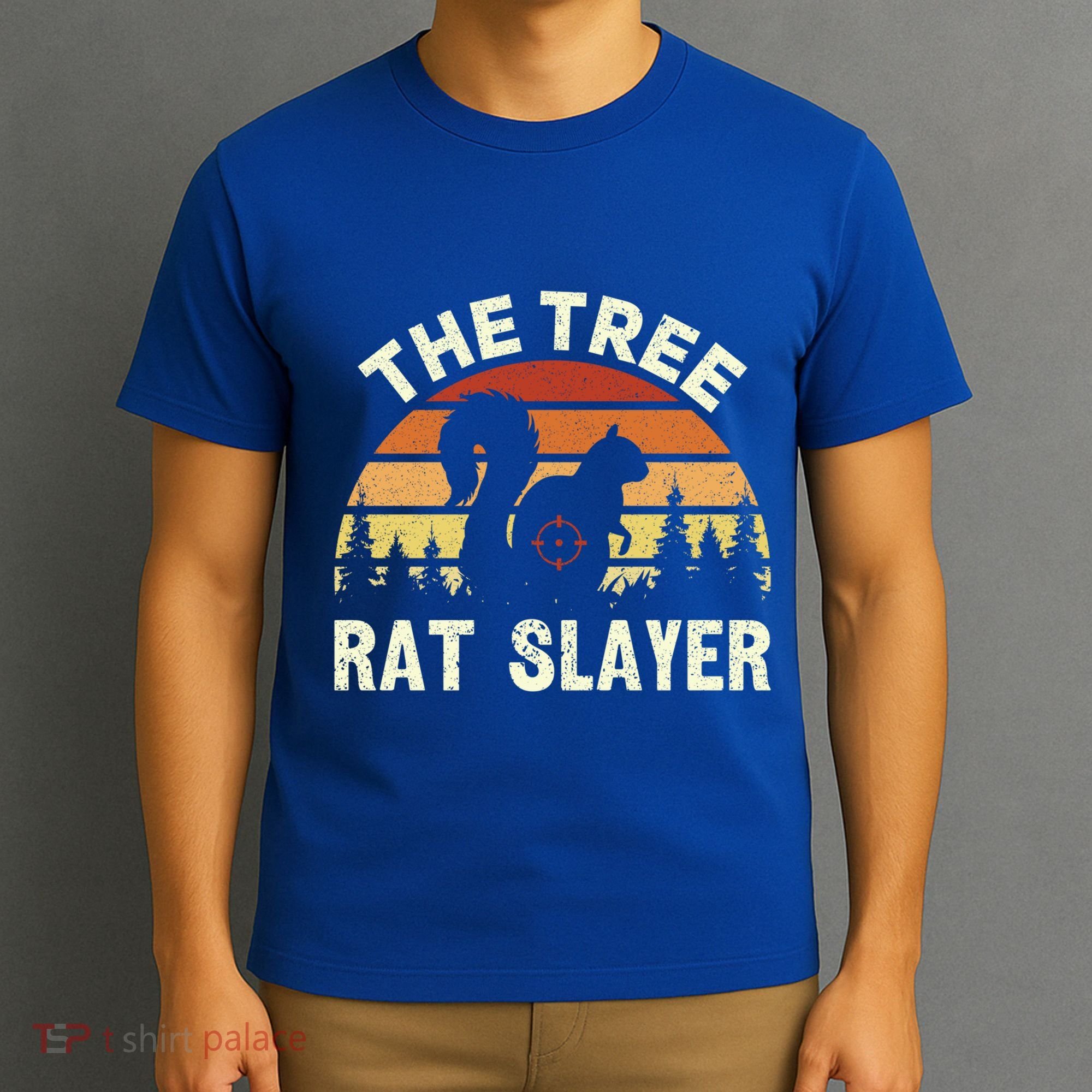 Squirrel Hunter The Tree Rat Slayer Retro Squirrel Hunting Gift T-Shirt