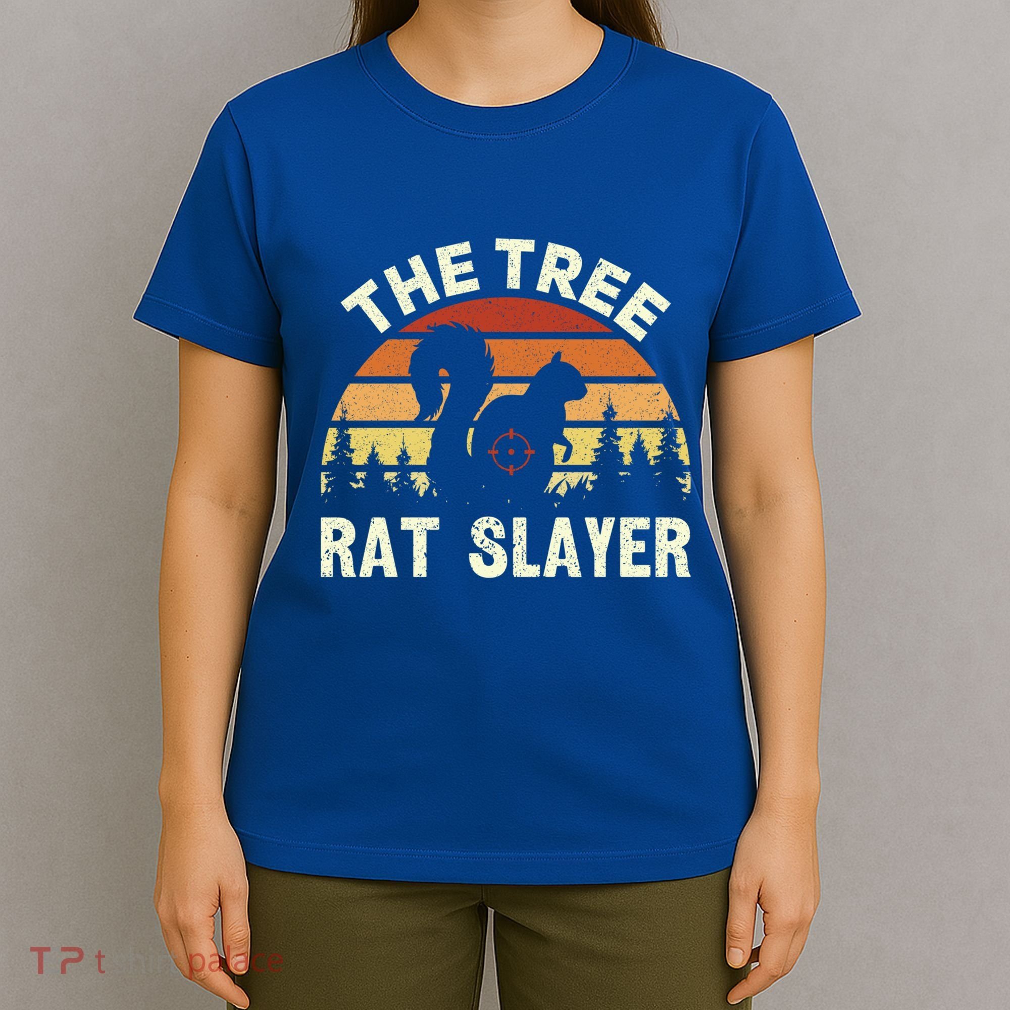 Squirrel Hunter The Tree Rat Slayer Retro Squirrel Hunting Gift T-Shirt
