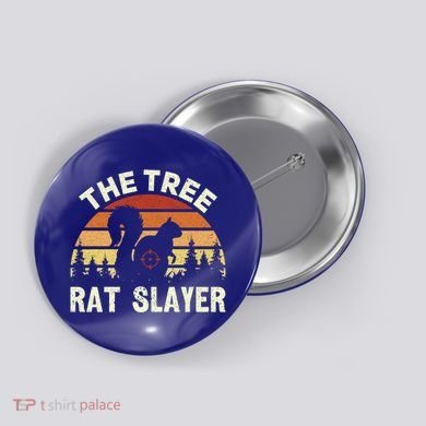 Squirrel Hunter The Tree Rat Slayer Retro Squirrel Hunting Gift Button