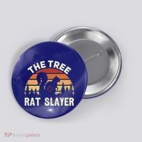 Squirrel Hunter The Tree Rat Slayer Retro Squirrel Hunting Gift Button thumb 0