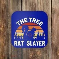 Squirrel Hunter The Tree Rat Slayer Retro Squirrel Hunting Gift Coaster thumb 0