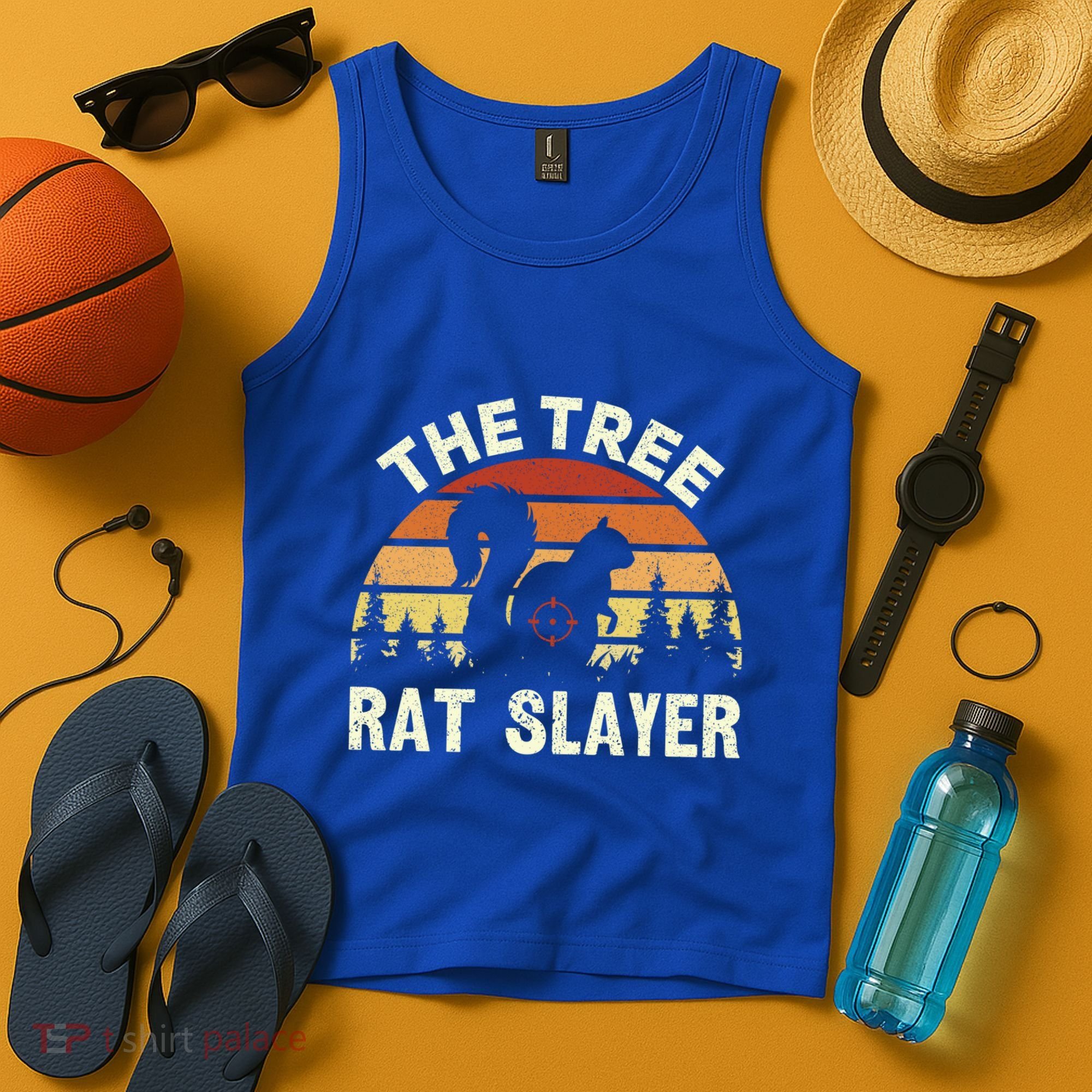 Squirrel Hunter The Tree Rat Slayer Retro Squirrel Hunting Gift Tank Top