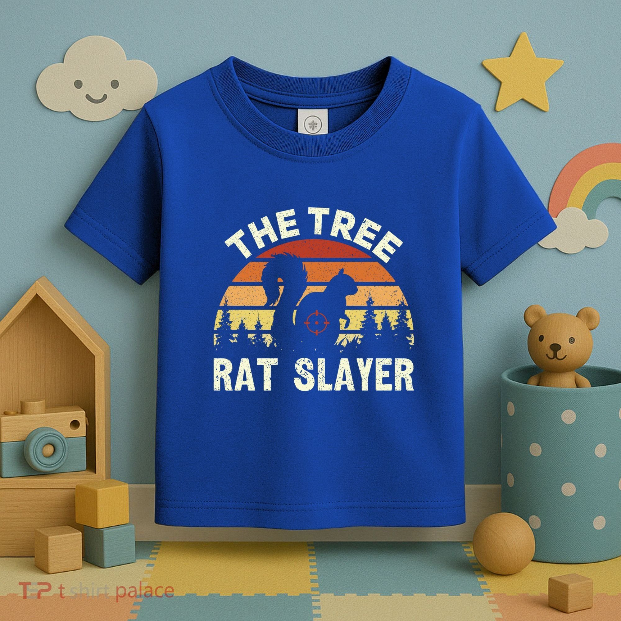 Squirrel Hunter The Tree Rat Slayer Retro Squirrel Hunting Gift Toddler T-Shirt