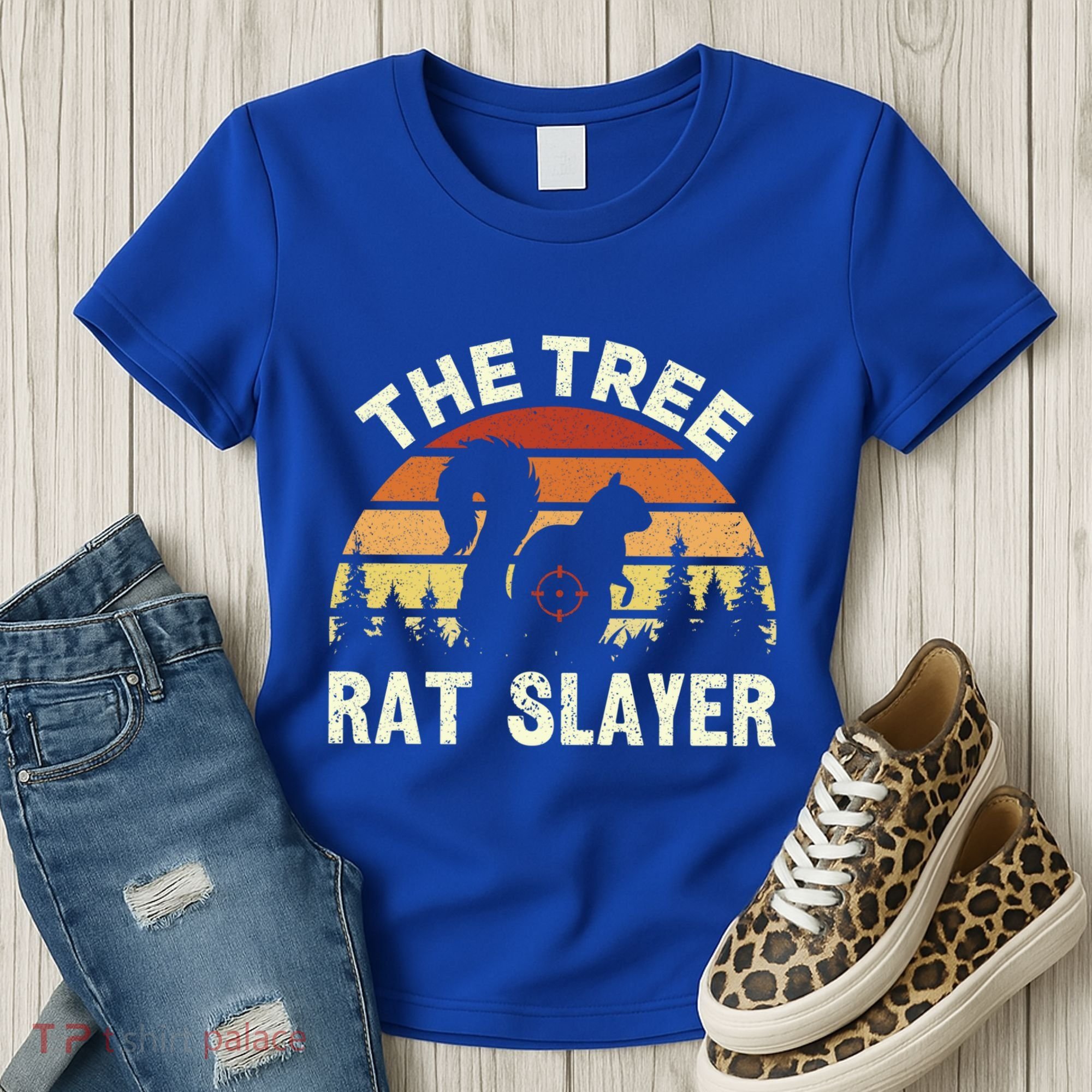 Squirrel Hunter The Tree Rat Slayer Retro Squirrel Hunting Gift Women's T-Shirt