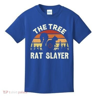 Squirrel Hunter The Tree Rat Slayer Retro Squirrel Hunting Gift Kids T-Shirt