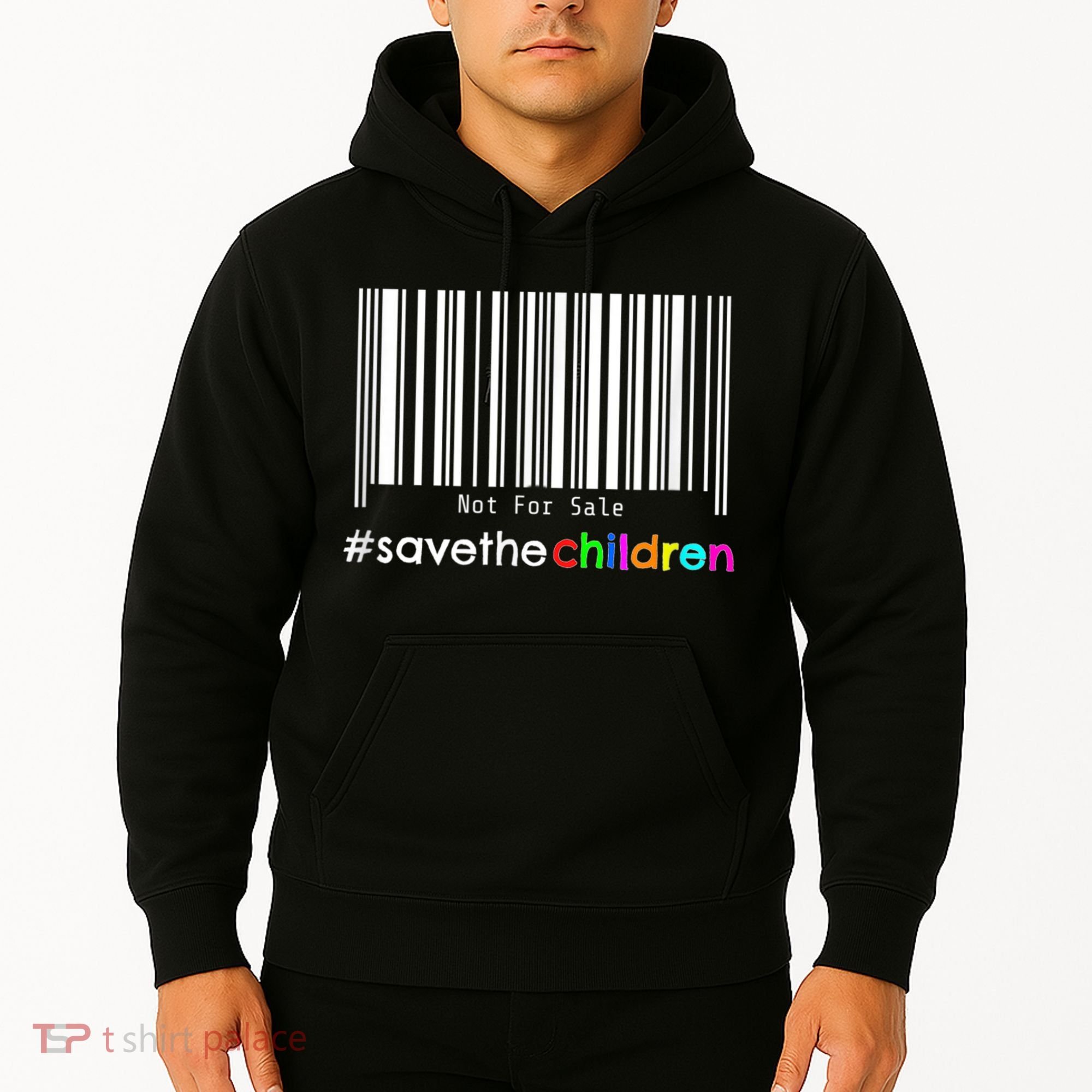 Stop Human Trafficking Bar Code Children Are Not For Sale Hoodie