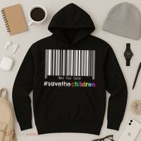 Stop Human Trafficking Bar Code Children Are Not For Sale Hoodie thumb 3