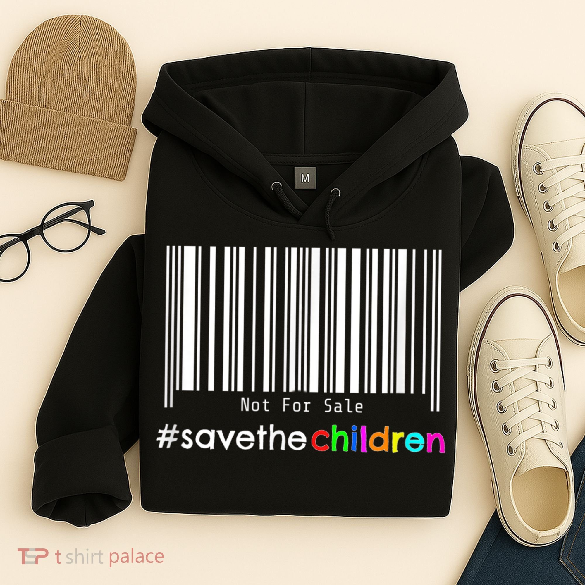 Stop Human Trafficking Bar Code Children Are Not For Sale Hoodie