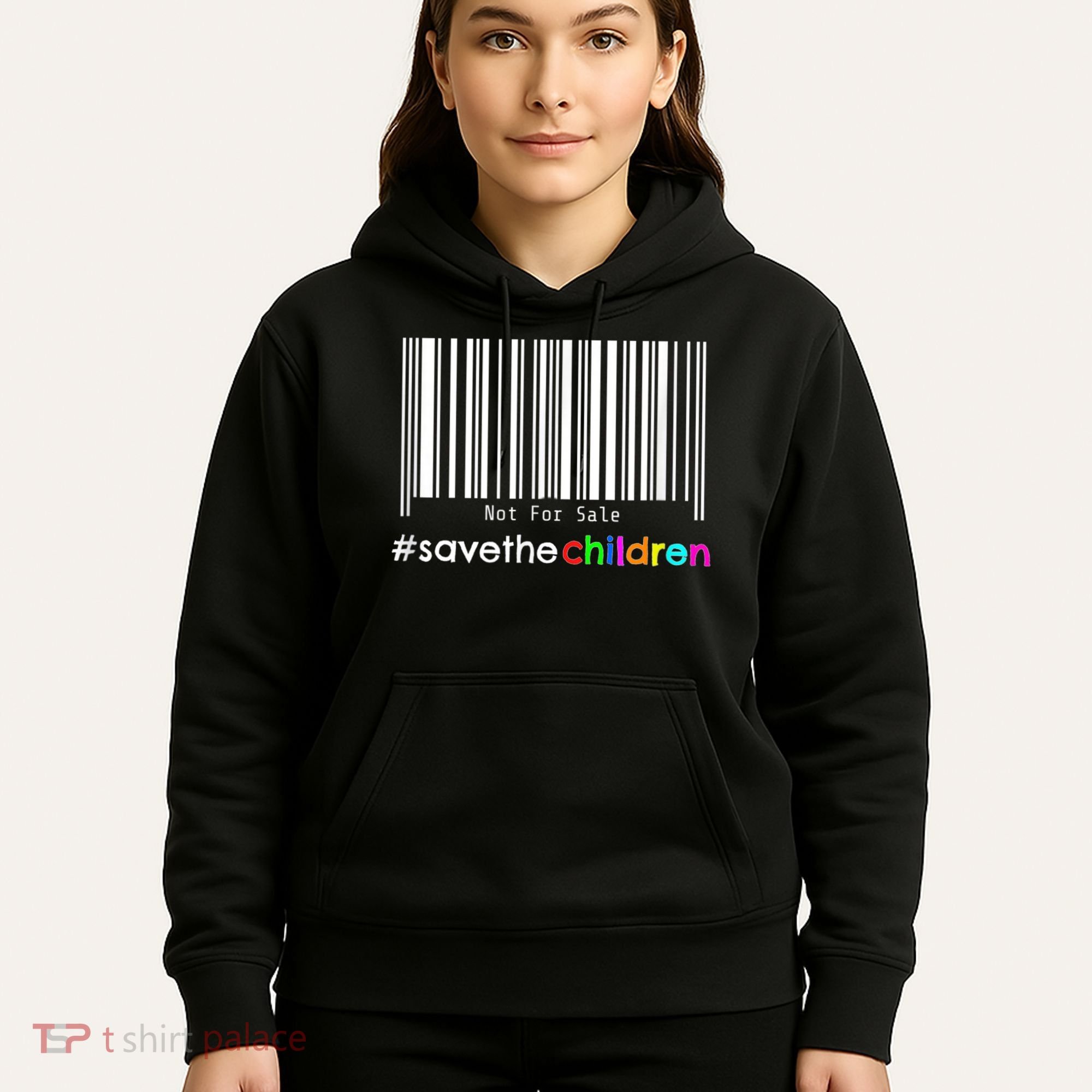 Stop Human Trafficking Bar Code Children Are Not For Sale Hoodie