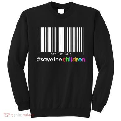 Stop Human Trafficking Bar Code Children Are Not For Sale Sweatshirt