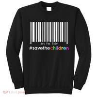 Stop Human Trafficking Bar Code Children Are Not For Sale Sweatshirt thumb 0