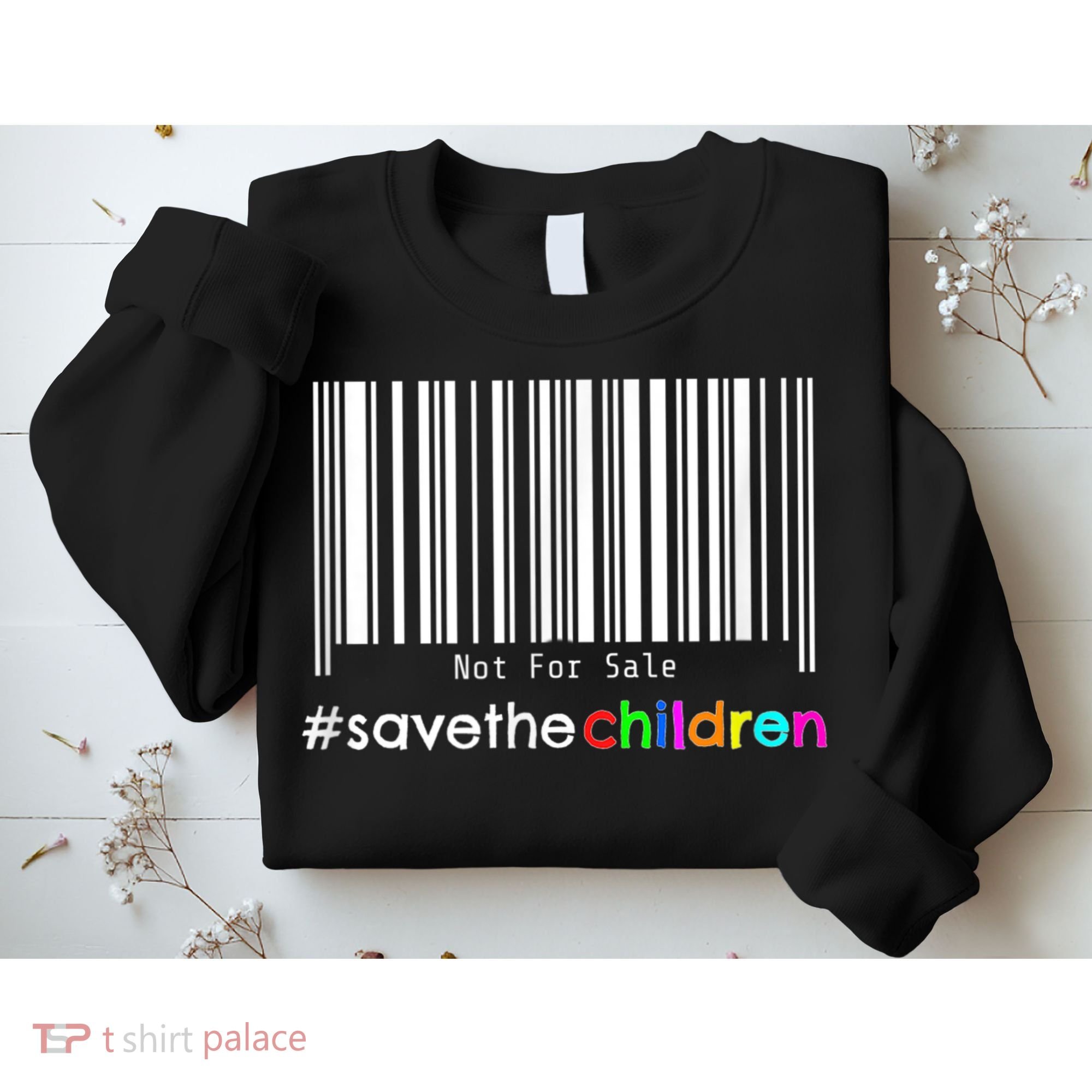 Stop Human Trafficking Bar Code Children Are Not For Sale Sweatshirt